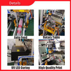 Plastik Bardaklar Kavisli Yüzey için PLC Kontrollü Tam Otomatik Serigrafi Baskı Makinesi
